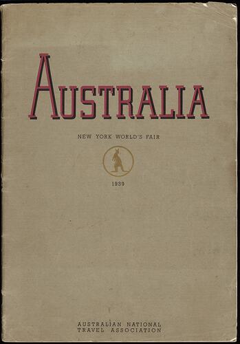 Book - 'Australia', New York World's Fair, Australian National Travel Association, 1938