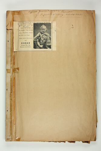 Scrapbook - Kodak Australasia Pty Ltd, Advertising Clippings, Abbotsford, 1954-1959