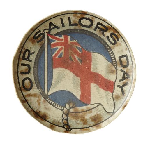 WWI Badge (Patriotic), Sailors Day, Australia, circa 1917