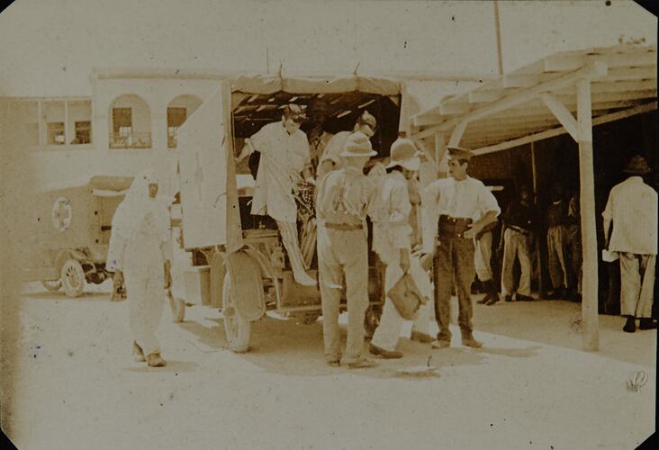 Unloading Wounded Soldiers from Ambulance