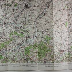 Close-up of map.