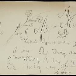 Handwriting Sample - Diary, Charles Care, RMS 'Orient', Diary of a Voyage from London to Melbourne, 1888