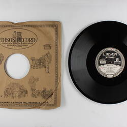Disc Recording - Edison, Double-Sided, Andante - Concerto, No. 2 in D Minor & Evening Song, 1919-1929
