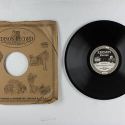 Disc Recording - Edison, Double-Sided, 'Oberon Overture - Part 1' & 'Oberon Overture - Part 2', circa 1918