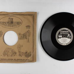 Disc Recording - Edison, Double-Sided, 'La Capinera' & 'Dormi Pure',1919-1929