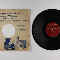 Disc Recording - Columbia, Double Sided, 'Ah Non Credevi Tu' & 'Addio Mignon', 1924-1936