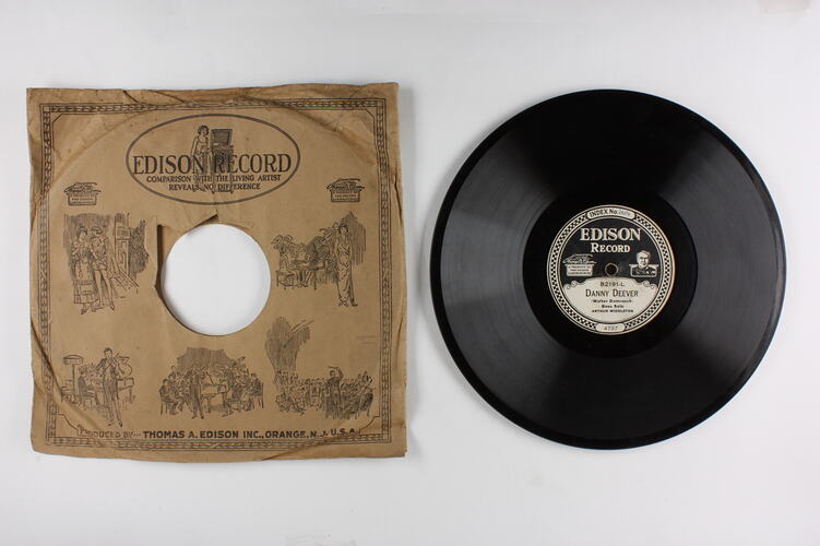 Disc Recording - Edison, Double-Sided, 'Danny Deever' & 'Carry Me Back to Old Virginny', 1919-1929