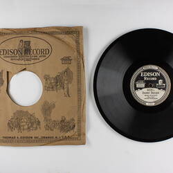 Disc Recording - Edison, Double-Sided, 'Danny Deever' & 'Carry Me Back to Old Virginny', 1919-1929