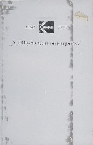 Silver book cover.