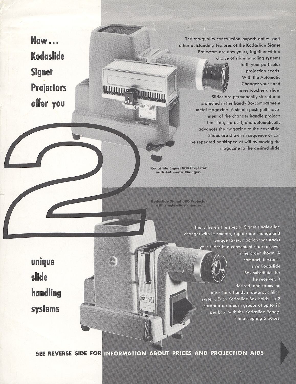Publicity Flyer Eastman Kodak, Kodaslide Projectors, 1955