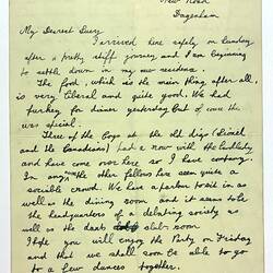 Letter & Envelope - Stanley Hathaway, Dagenham, London To Lucy Simmons, Thundersey, Essex, 18 Jan 1938