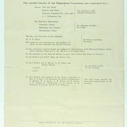 Proceedings - 'Public Meeting to Welcome The Most Reverend F. W. Head,  Archbishop of Melbourne', Exhibition Building, Melbourne, 23 Dec 1929