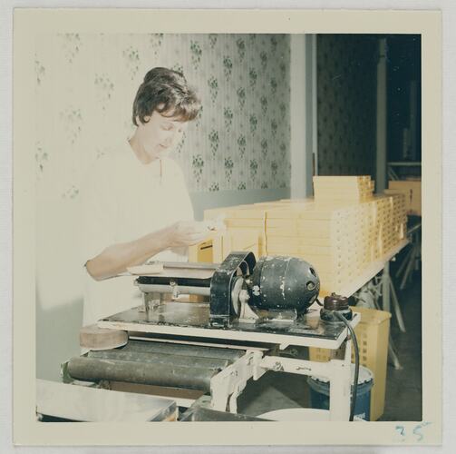 Worker Labelling Packaged Products, Kodak Factory, Coburg, circa 1960s