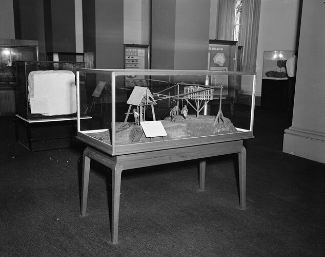 Horse whim display at the Science Museum, Melbourne, 1971