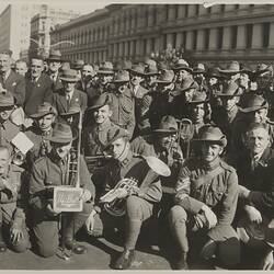 Photograph - 14th Battalion, Anzac Day Marchers, Melbourne, circa 1930s