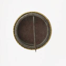 Badge - W.A. Trench Comforts Coffee Stall Day, World War I, 1917, Reverse