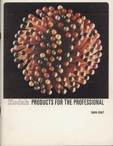 Cover page with photograph of matchheads.
