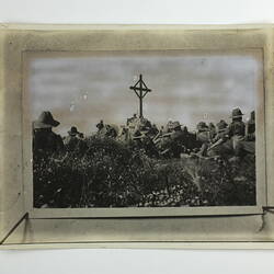 Photograph - 24th Battalion Servicemen at the Pozieres Memorial, France, Aug 1917