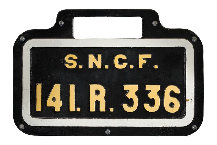 Locomotive Number Plate - SNCF