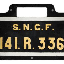 Locomotive Number Plate - SNCF, France, 1945
