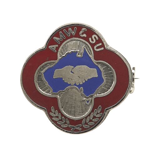 Enamel badge.