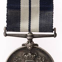 Medal - Distinguished Service Medal, King George V, Great Britain, Acting Petty Officer A. Scammell, 1918 - Reverse