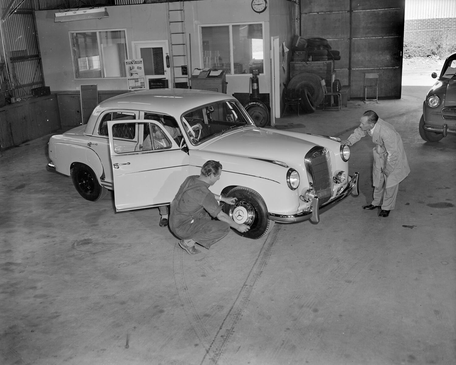 Negative - Automotive Workshop, Melbourne, Victoria, Feb 1959