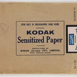 Photographic Paper - Kodak, 'Sensitized Paper', 'Velvet Pearl', '6.5 x 4.75 inches', circa 1940s