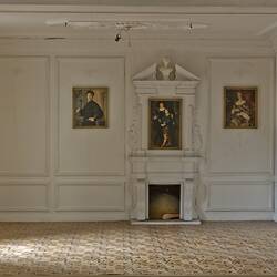 Dolls' House - F.A. Clemons, 'Pendle Hall', 1940s, Room 11, Withdrawing Room, Empty