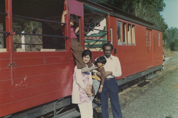 Dr Abdul Khaliq Kazi, Roshan Kazi and Friend, Dandenong Ranges, 1976
