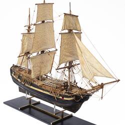 Sailing Ship Model - Norman Lindsay, HM Bark Endeavour, 1768-1771.