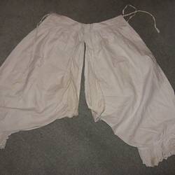 Bloomers - White Cotton With Lace Trim, Antigoni Kyriazopoulos, Melbourne, early 1900s