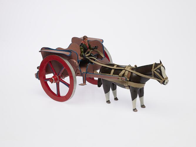 Agricultural Model - Wagon & Horse, Domenico Annetta, Melbourne, circa 1994