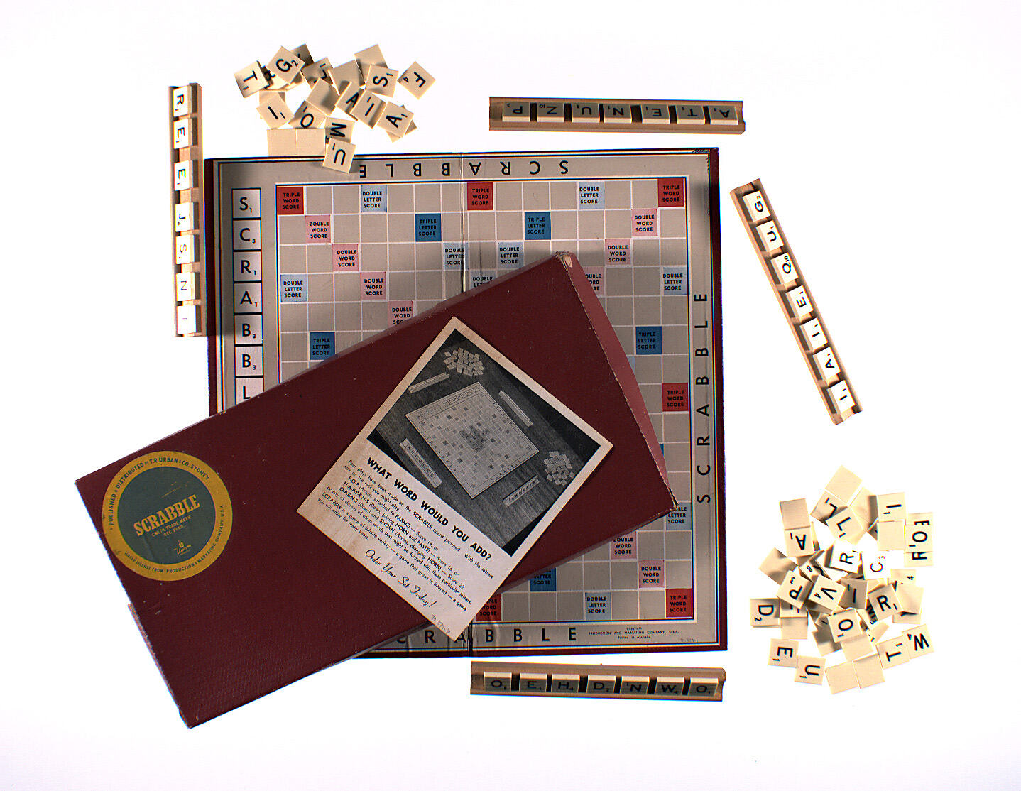 Vintage 1989 Scrabble Deluxe Edition Game 