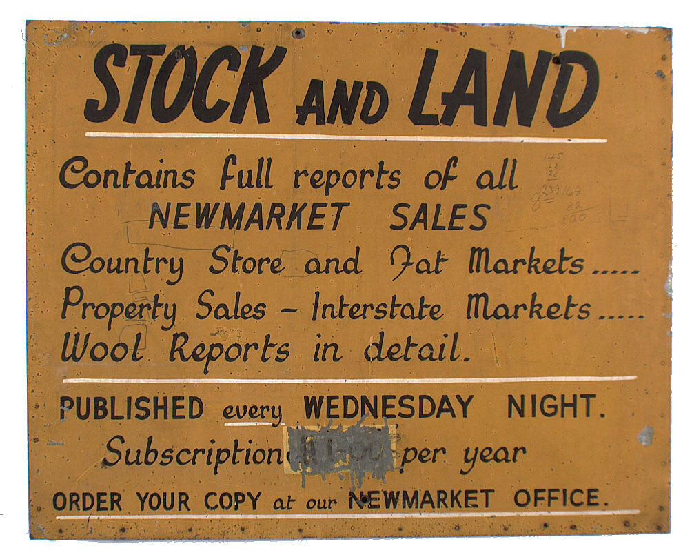 'Stock & Land' Newspaper & the Newmarket Saleyards