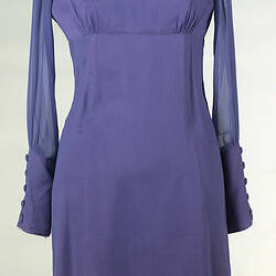 Dress - Prue Acton, Evening Mini, Purple, circa 1965