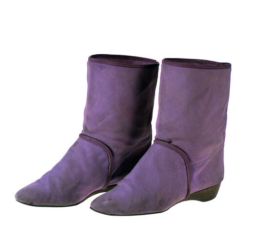 Pair of Boots - Purple Canvas