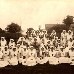Photograph - Red Cross Nurses, France, World War I, circa 1919
