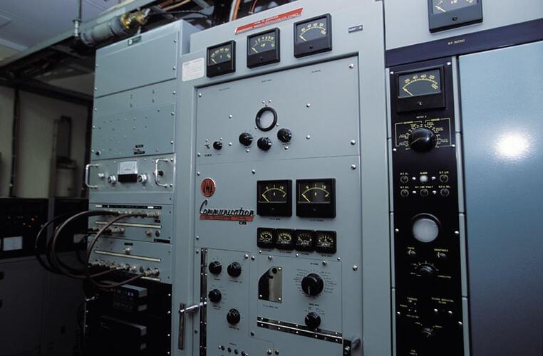 Antenna patch panel, AWA CTH-P5J and CTM-2K transmitters, Melbourne Coastal Radio Station, Cape Schanck, Victoria