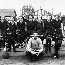 Negative - Basketball Team, Caulfield, Victoria, 1931