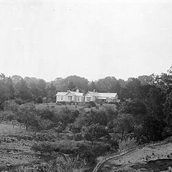 Negative - Farmhouse at 'Warrock' station, Casterton District, Victoria, circa 1900