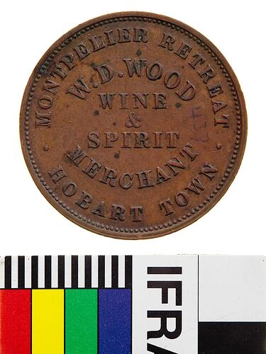 W.D. Wood Token Penny
