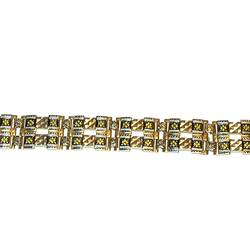 Gold chain linked bracelet.