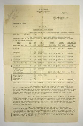 Front of page with extensive typing.