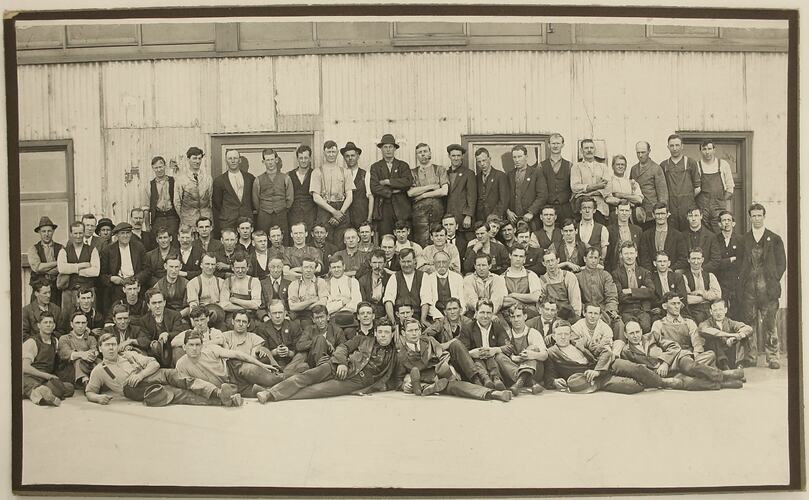 Photograph - Returned Soldiers at Sunshine Harvester Works, 1919