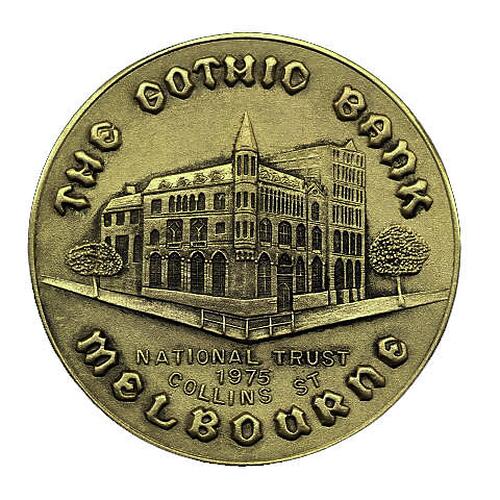 Medal of a 1975 gothic bank