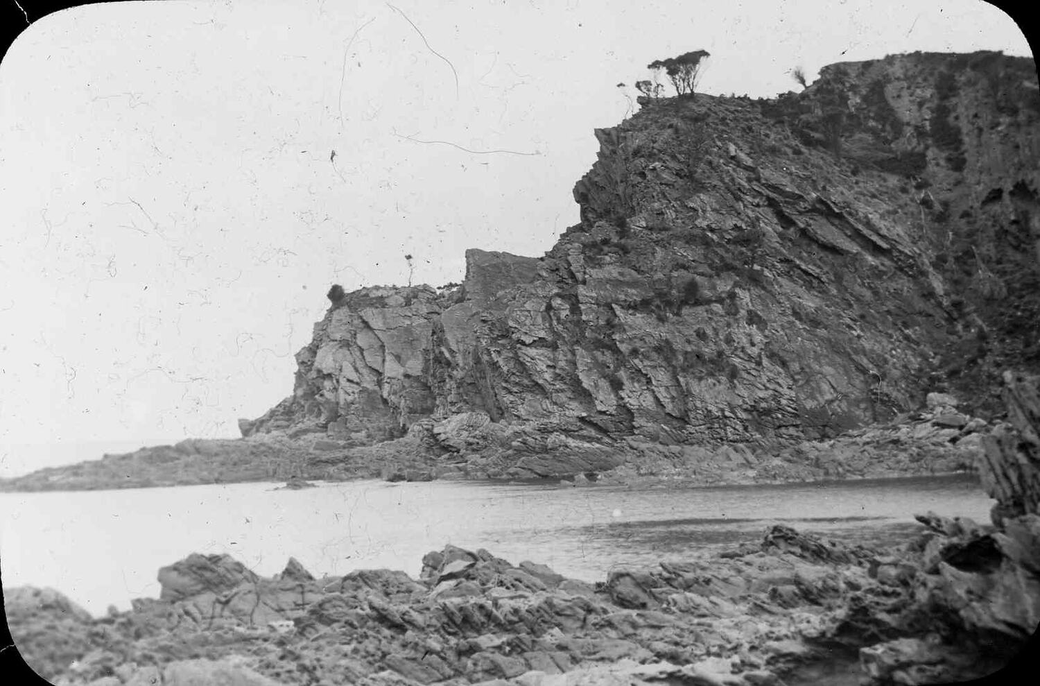 Lantern Slide - Rocky Headland, Australia, Date Unknown