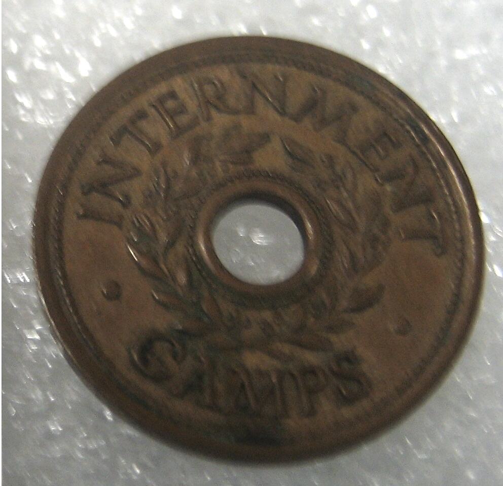 Prison Camp Token - Threepence, Tatura Internment Camp, Victoria ...