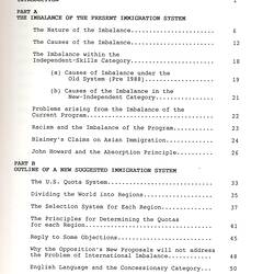 Booklet - 'Towards a Fairer Immigration System for Australia', 1992