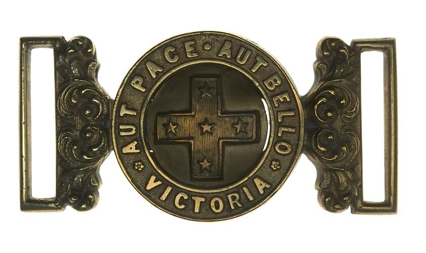 Belt Buckle - Major, Victoria Local Forces, Brass, circa 1882